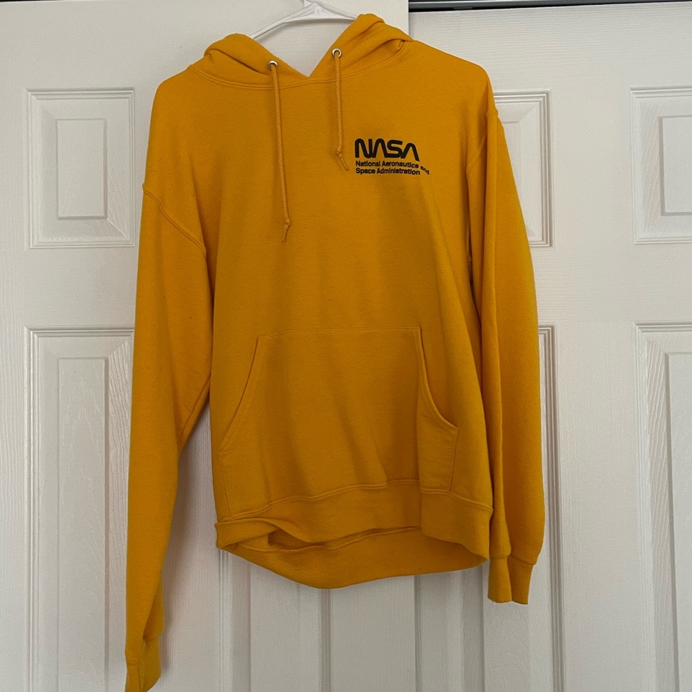yellow nasa hoodie